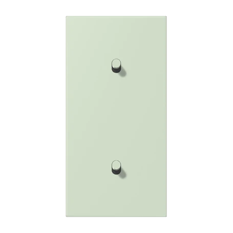 Centre plate with toggle lever "cylinder", 2 x 1 toggle lever, vert anglais pâle (32042)