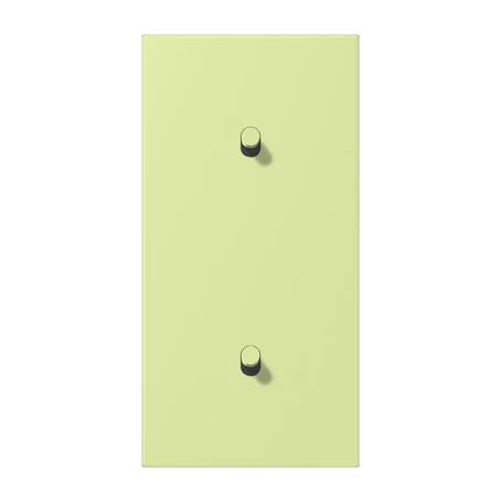 Centre plate with toggle lever "cylinder", 2 x 1 toggle lever, vert jaune clair (32053)