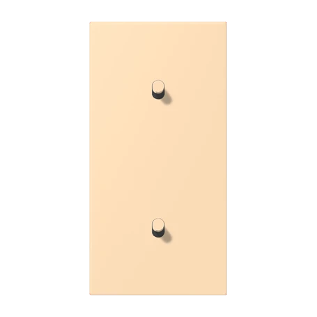 Centre plate with toggle lever "cylinder", 2 x 1 toggle lever, ocre (32060)