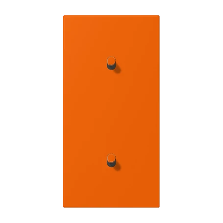 Centre plate with toggle lever "cylinder", 2 x 1 toggle lever, orange (32080)