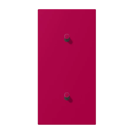 Centre plate with toggle lever "cylinder", 2 x 1 toggle lever, rouge rubia (32101)