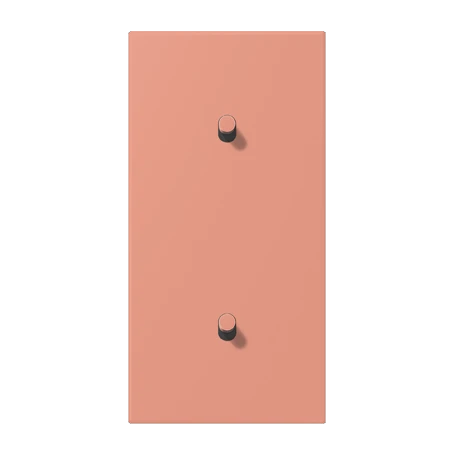 Centre plate with toggle lever "cylinder", 2 x 1 toggle lever, l’ocre rouge moyen (32111)