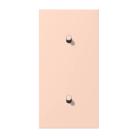 Centre plate with toggle lever "cylinder", 2 x 1 toggle lever, l’ocre rouge clair (32112)