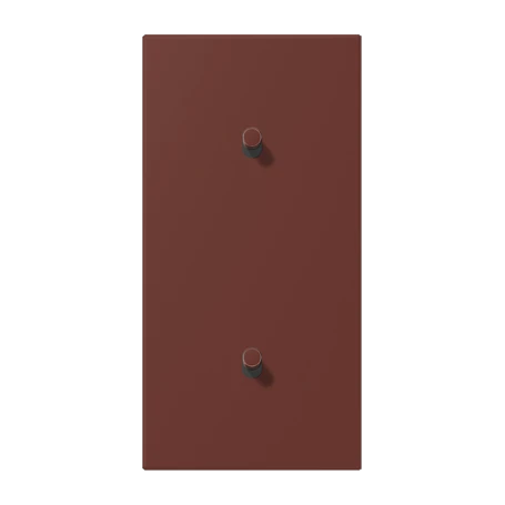Centre plate with toggle lever "cylinder", 2 x 1 toggle lever, terre sienne brûlée 31 (32120)