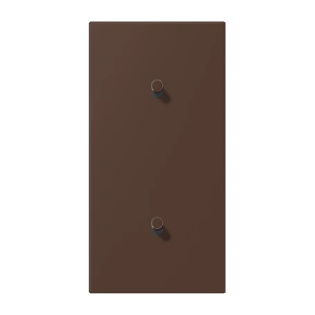 Centre plate with toggle lever "cylinder", 2 x 1 toggle lever, terre d’ombre brûlée 31 (32130)