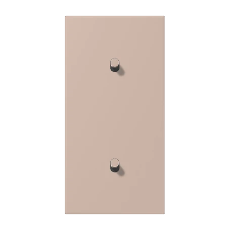 Centre plate with toggle lever "cylinder", 2 x 1 toggle lever, ombre brûlée claire (32131)