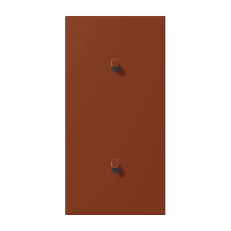 Centre plate with toggle lever "cylinder", 2 x 1 toggle lever, terre sienne brûlée 59 (4320D)