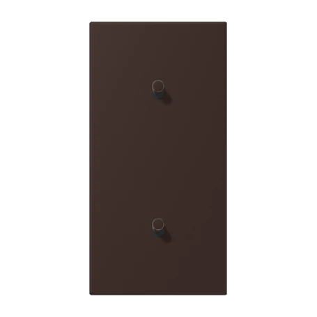 Centre plate with toggle lever "cylinder", 2 x 1 toggle lever, terre d‘ombre brûlée 59 (4320J)