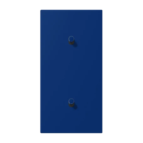 Centre plate with toggle lever "cylinder", 2 x 1 toggle lever, bleu outremer foncé (4320T)