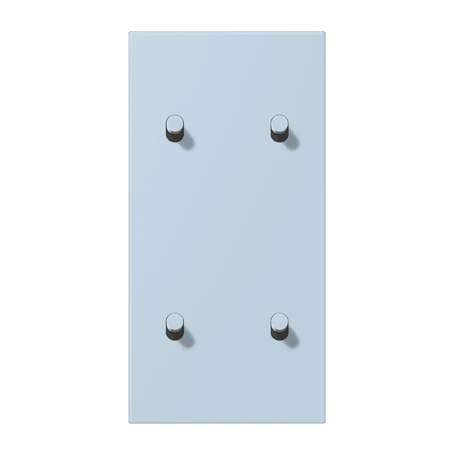 Centre plate with toggle lever "cylinder", 2 x 2 toggle levers, outremer clair (32022)