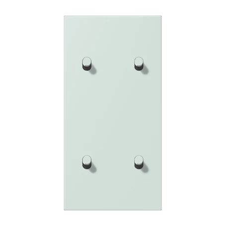 Centre plate with toggle lever "cylinder", 2 x 2 toggle levers, céruléen pâle (32034)