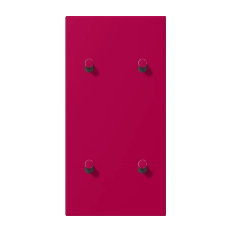 Centre plate with toggle lever "cylinder", 2 x 2 toggle levers, rouge rubia (32101)