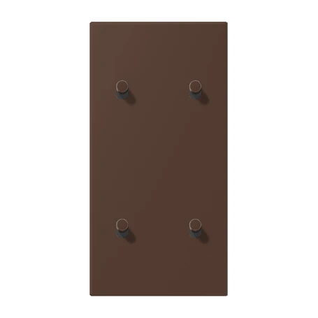 Centre plate with toggle lever "cylinder", 2 x 2 toggle levers, terre d’ombre brûlée 31 (32130)