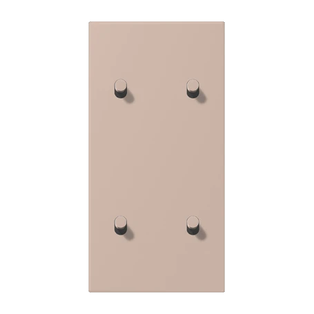 Centre plate with toggle lever "cylinder", 2 x 2 toggle levers, ombre brûlée claire (32131)