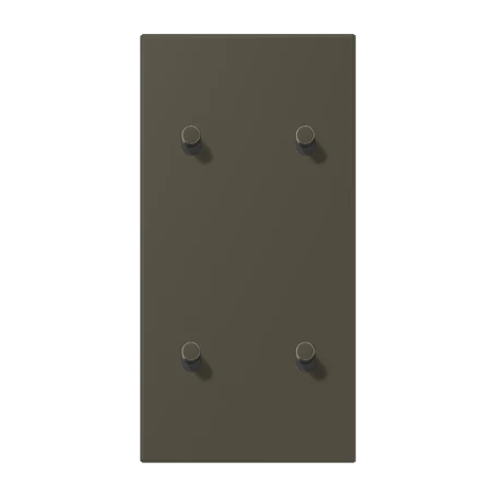 Centre plate with toggle lever "cylinder", 2 x 2 toggle levers, ombre naturelle 31 (32140)