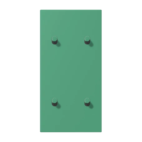 Centre plate with toggle lever "cylinder", 2 x 2 toggle levers, vert 59 (4320G)