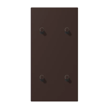 Centre plate with toggle lever "cylinder", 2 x 2 toggle levers, terre d‘ombre brûlée 59 (4320J)
