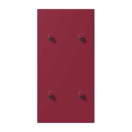 Centre plate with toggle lever "cylinder", 2 x 2 toggle levers, le rubis (4320M)