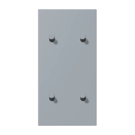 Centre plate with toggle lever "cylinder", 2 x 2 toggle levers, gris clair 59 (4320O)