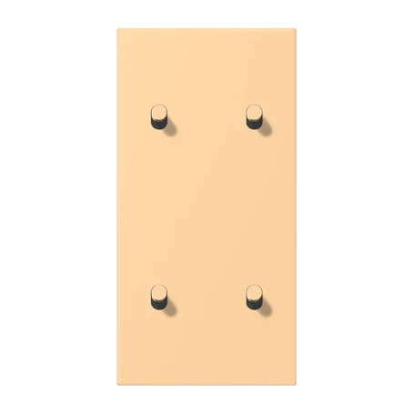 Centre plate with toggle lever "cylinder", 2 x 2 toggle levers, terre sienne claire 59 (4320P)