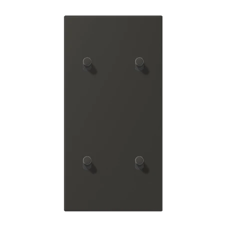 Centre plate with toggle lever "cylinder", 2 x 2 toggle levers, ombre naturelle 59 (4320R)