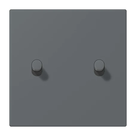 Abdeckung mit Kipphebel "Zylinder", 2 Kipphebel, gris foncé 31 (32010)