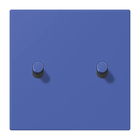 Abdeckung mit Kipphebel "Zylinder", 2 Kipphebel, bleu outremer 31 (32020)