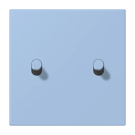 Abdeckung mit Kipphebel "Zylinder", 2 Kipphebel, outremer moyen (32021)