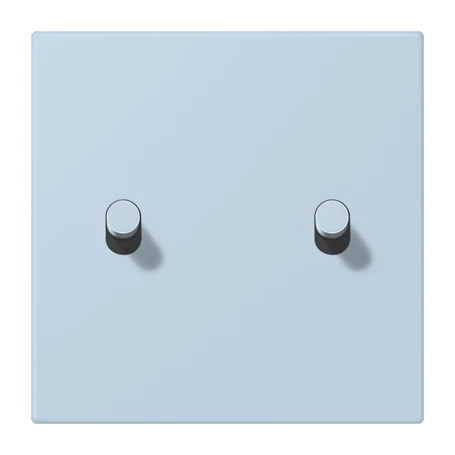 Abdeckung mit Kipphebel "Zylinder", 2 Kipphebel, outremer clair (32022)