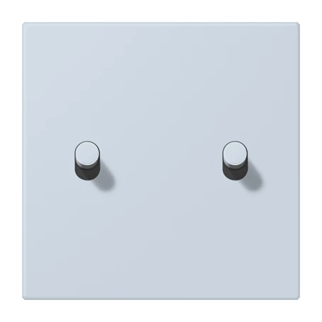 Abdeckung mit Kipphebel "Zylinder", 2 Kipphebel, outremer pâle (32023)