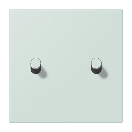 Abdeckung mit Kipphebel "Zylinder", 2 Kipphebel, céruléen pâle (32034)