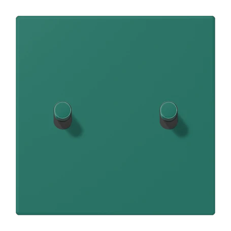 Abdeckung mit Kipphebel "Zylinder", 2 Kipphebel, vert anglais (32040)