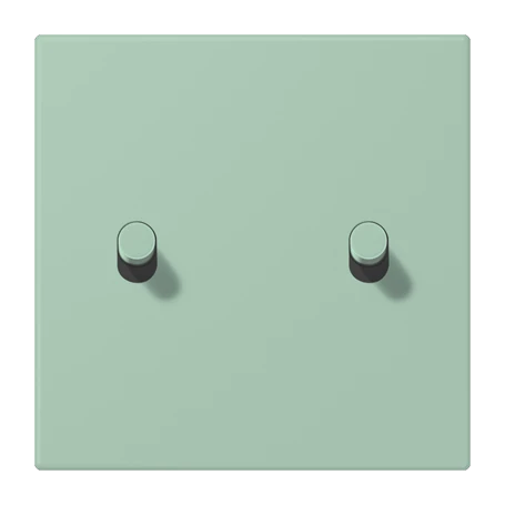 Abdeckung mit Kipphebel "Zylinder", 2 Kipphebel, vert anglais clair (32041)