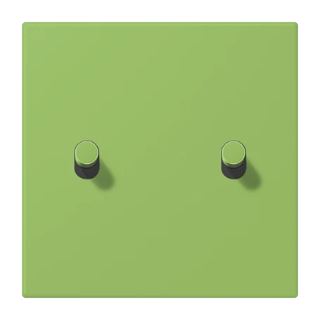 Abdeckung mit Kipphebel "Zylinder", 2 Kipphebel, vert 31 (32051)