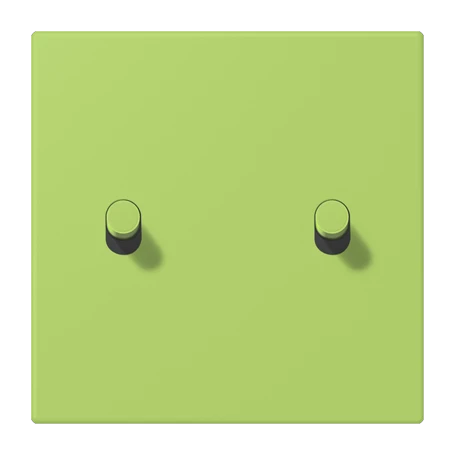 Abdeckung mit Kipphebel "Zylinder", 2 Kipphebel, vert clair (32052)