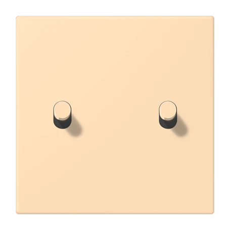 Abdeckung mit Kipphebel "Zylinder", 2 Kipphebel, ocre (32060)