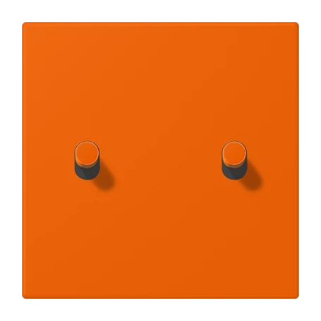 Abdeckung mit Kipphebel "Zylinder", 2 Kipphebel, orange (32080)