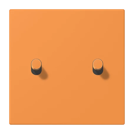 Abdeckung mit Kipphebel "Zylinder", 2 Kipphebel, orange clair (32081)