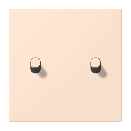 Abdeckung mit Kipphebel "Zylinder", 2 Kipphebel, orange pâle (32082)