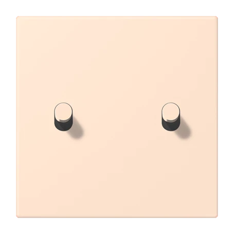 Abdeckung mit Kipphebel "Zylinder", 2 Kipphebel, rose pâle (32091)