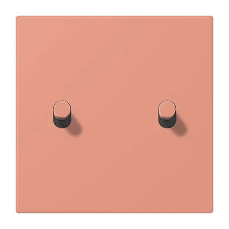 Abdeckung mit Kipphebel "Zylinder", 2 Kipphebel, l’ocre rouge moyen (32111)