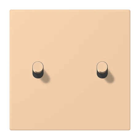 Abdeckung mit Kipphebel "Zylinder", 2 Kipphebel, terre sienne claire 31 (32122)