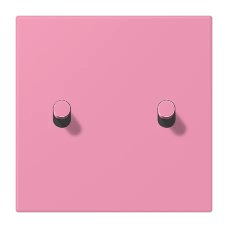 Abdeckung mit Kipphebel "Zylinder", 2 Kipphebel, rose vif (4320C)