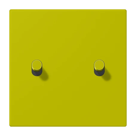 Abdeckung mit Kipphebel "Zylinder", 2 Kipphebel, vert olive vif (4320F)