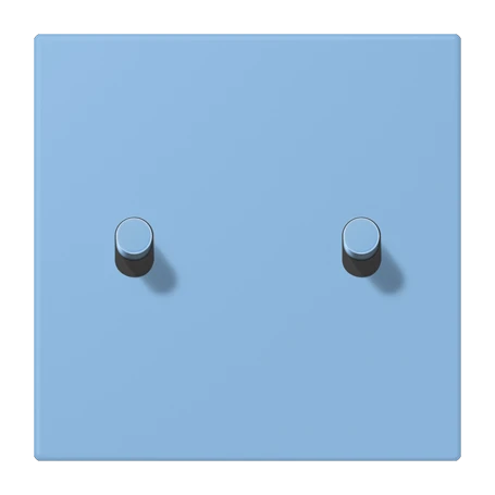 Abdeckung mit Kipphebel "Zylinder", 2 Kipphebel, bleu céruléen 59 (4320N)