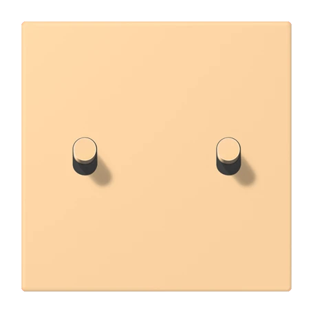 Abdeckung mit Kipphebel "Zylinder", 2 Kipphebel, terre sienne claire 59 (4320P)