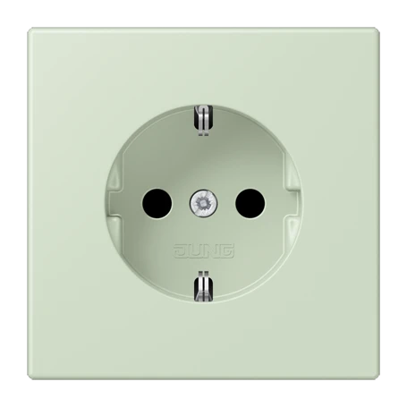 SCHUKO®-Steckdose, Duroplast lackiert, vert anglâis pale