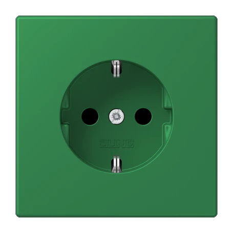 SCHUKO®-Steckdose, Duroplast lackiert, vert foncé