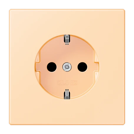 SCHUKO®-Steckdose, Duroplast lackiert, ocre