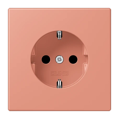 SCHUKO®-Steckdose, Duroplast lackiert, l'ocre rouge moyen